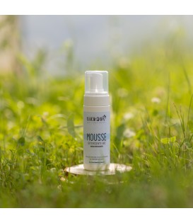 Mousse Detergente Bio al Talco, senza risciacquo - con Aloe Vera bio e Olio di Argan bio