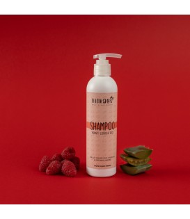 Shampoo Manti Lunghi Bio al Lampone - con Aloe Vera bio e Olio di Argan bio