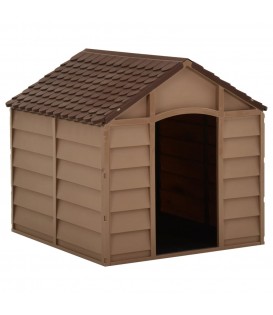Cuccia per Cani Marrone 71x71,5x68 cm in PP