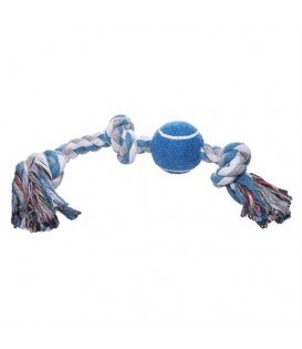CANE GIOCO CORDA CON NODO + PALLA MAGIC PET BOX DA 6 PEZZI
