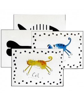 TAPPETINI SOTTOCIOTOLA 44x32 CM. DISEGNI VARI BOX DA 10 PEZZI